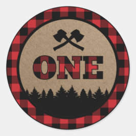 Xadrez de Buffalo Lumberjack Primeiro Adesivo de A