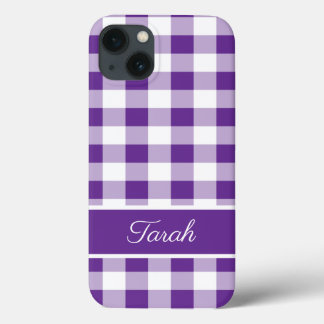 Xadrez de Buffalo - Personalização de Branco Roxo