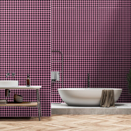 Xadrez de Buffalo Preto rosa cor-de-rosa com Lumbe