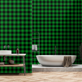 Xadrez de Buffalo Preto Verde de 3 Polegerjack