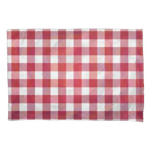 Xadrez de Buffalo Vermelho e Branco