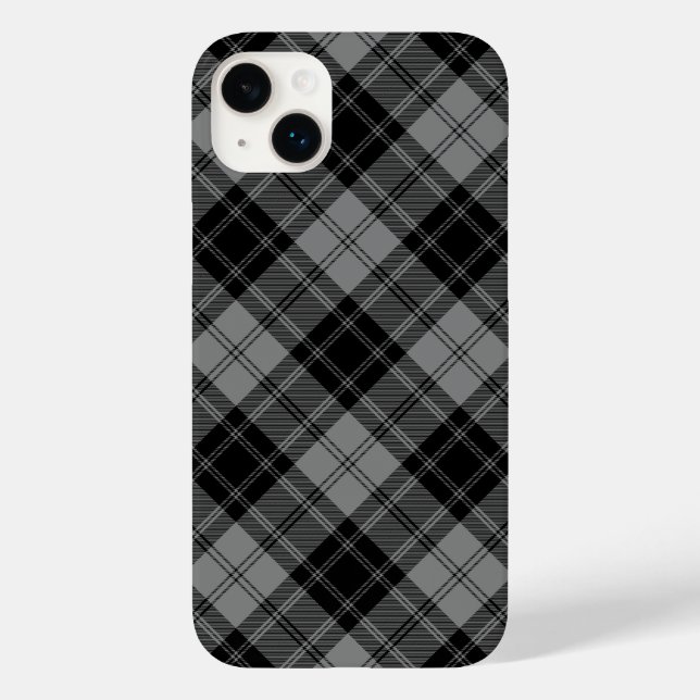 Xadrez de cinzas pretas Douglas tartan (Verso)