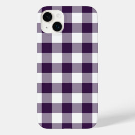 Xadrez de Gingham roxo e branco
