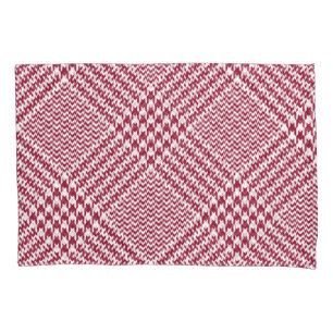 Xadrez de Glen Branco Vermelho: Tartan Torcido