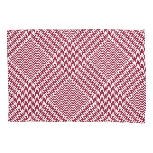 Xadrez de Glen Branco Vermelho: Tartan Torcido (Frente)