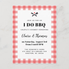 Xadrez de Picnic Vermelho Eu faço o convite para C