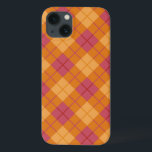 Xadrez de polarização em laranja e rosa<br><div class="desc">Padrão de xadrez diagonal de vetor constante em rosa claro e laranja. © e ® Bigstock® - Todos os direitos reservados.</div>