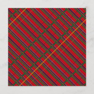 Xadrez de Tartan tradicional algum convite da