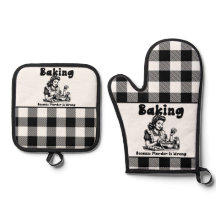 Xadrez do suporte do Pote e Mitt Set Retro Baking