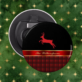 Xadrez Elegante de Buffalo com Reindeer e Fita Ver