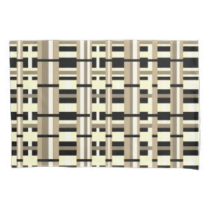 Xadrez em Taupe, Tan, Preto, Branco Moderno