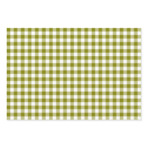 Xadrez em Verde Oliva Gingham
