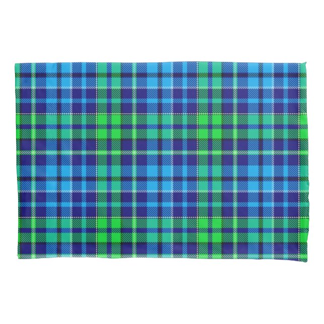 Xadrez Escocês Azul e Verde Azul-Marinho  (Frente)