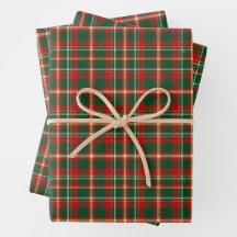 Xadrez Escocês Clássico de Natal Vermelho Verde Do