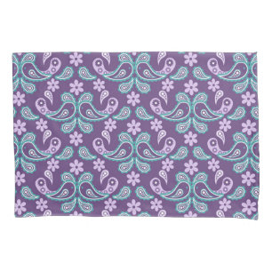 Xadrez Escocês Shabby Chic Roxo e Azul