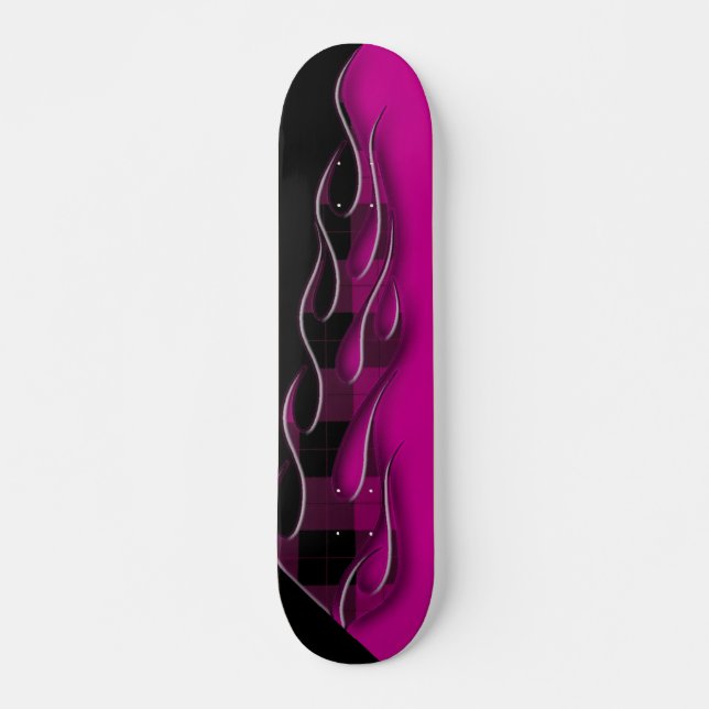 Xadrez Flames Skateboard (Frente)