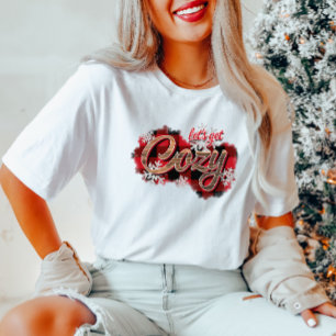 Xadrez Flocos de neve de inverno T-Shirt