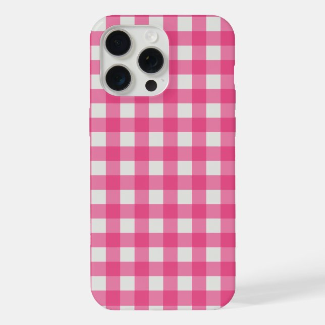 Xadrez gingão rosa e branco (Verso)