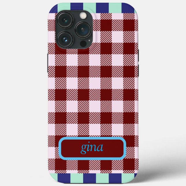 Xadrez Gingham Personalizado (Verso)