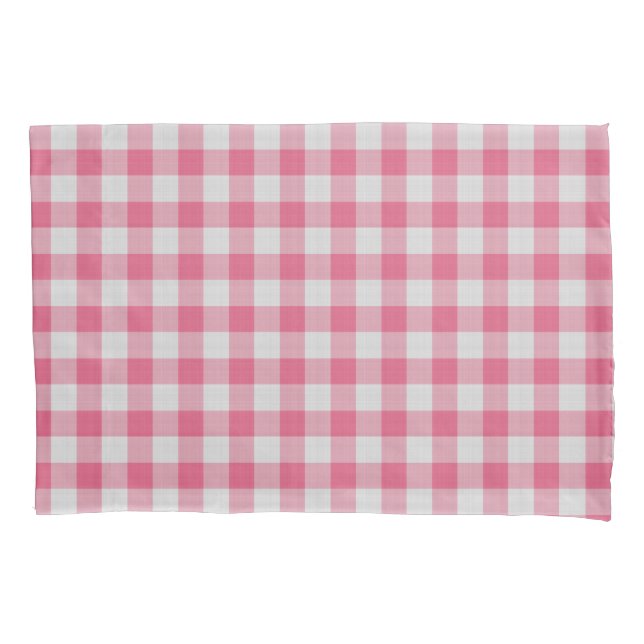 Xadrez gingham rosa escuro (Frente)