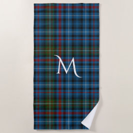 Xadrez MacDonald Tartan, Toalha de Praia Monograma