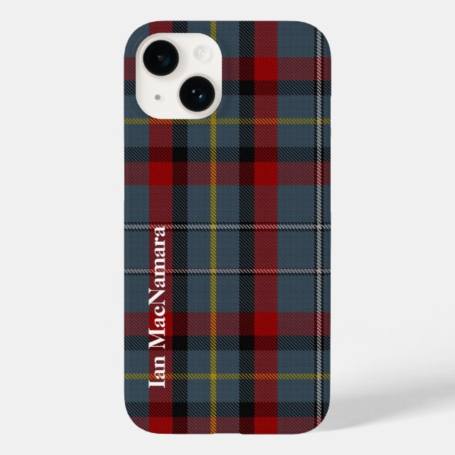 Xadrez MacNamara Clan Tartan capas de iphone de Ca (Verso)