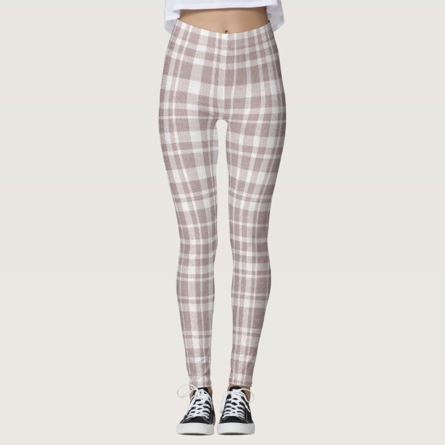 Xadrez Mocha Leggings (Frente)