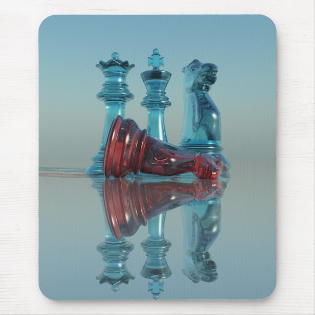 Xadrez Mousepad - xadrez do cavaleiro do rei (Frente)