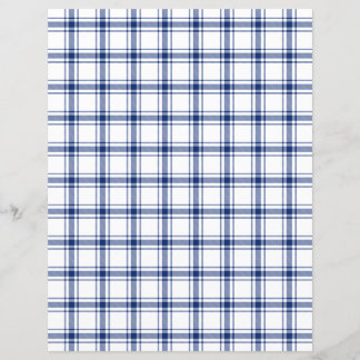 Xadrez Náutico Azul e Branco