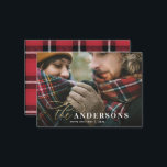 xadrez orçamentária backer 1 foto Cartão de Natal<br><div class="desc">Com um texto elegante com efeito dourado,  tipografia ousada e xadrez de apoio,  o cartão com fotos de férias certamente criará a impressão certa.</div>