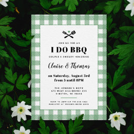 Xadrez Picnic verde Eu faço convite para CHURRASCO