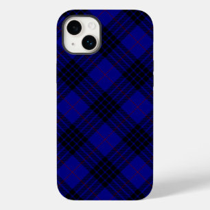 Xadrez preto azul tartan MacKay