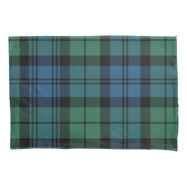 Xadrez Tartan Verde Padrão Azul Nova Casa (Frente-Esquerda)