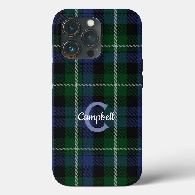 Xadrez tradicional de Campbell Clan Tartan (Verso)