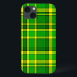 Xadrez Verde Amarelo Tartan<br><div class="desc">Esta capas de iphone verde e amarela tem um padrão repetitivo verificado / tartano que&#39;s tem textura leve. Ele&#39;é um padrão brilhante de xadrez na moda que fará seu telefone se destacar.</div>