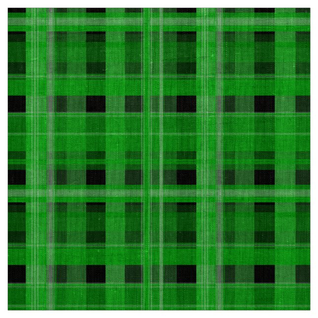Xadrez verde , Tecido natural (54" de largura) (Modelo)