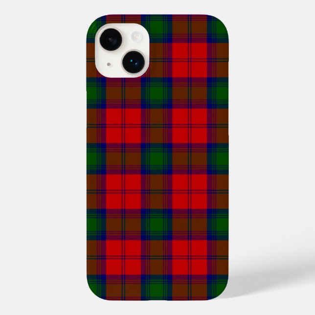 Xadrez verde-vermelha Lindsay tartan (Verso)