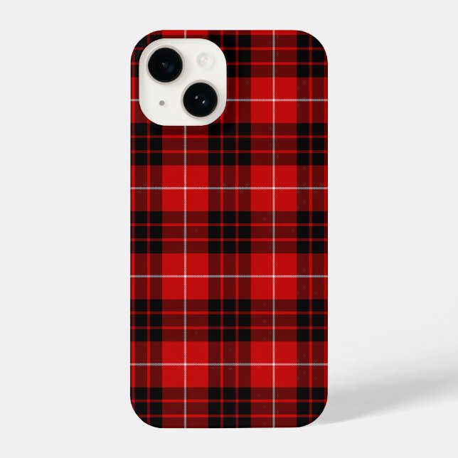 Xadrez vermelha de Munro tartan (Verso)