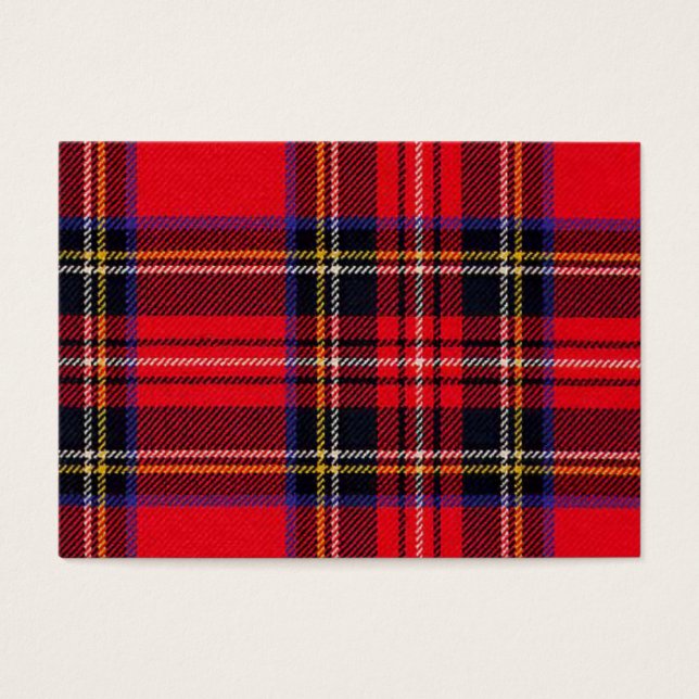 Xadrez vermelha de Stewart tartan (Frente)
