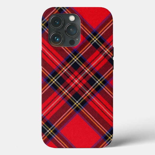 Xadrez vermelha de Stewart tartan (Verso)
