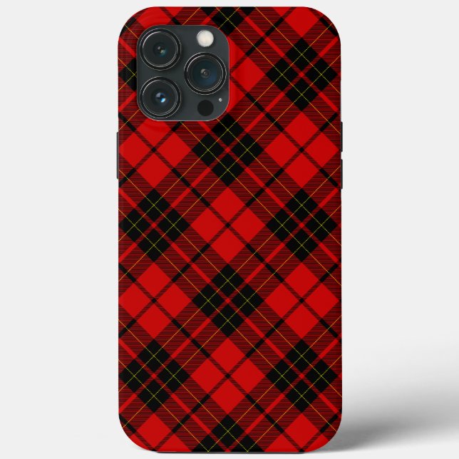 Xadrez vermelha do Brodie tartan (Verso)