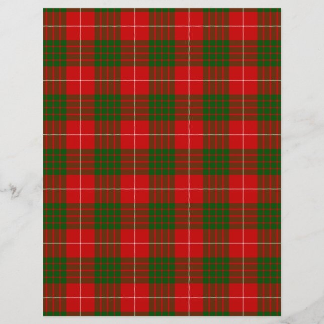 Xadrez vermelha tartan tartan (Frente)