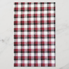 Xadrez Vermelho Branco e Preto Estilo