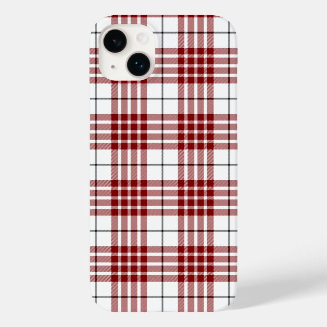 Xadrez vermelho e branco Buchanan tartan (Verso)