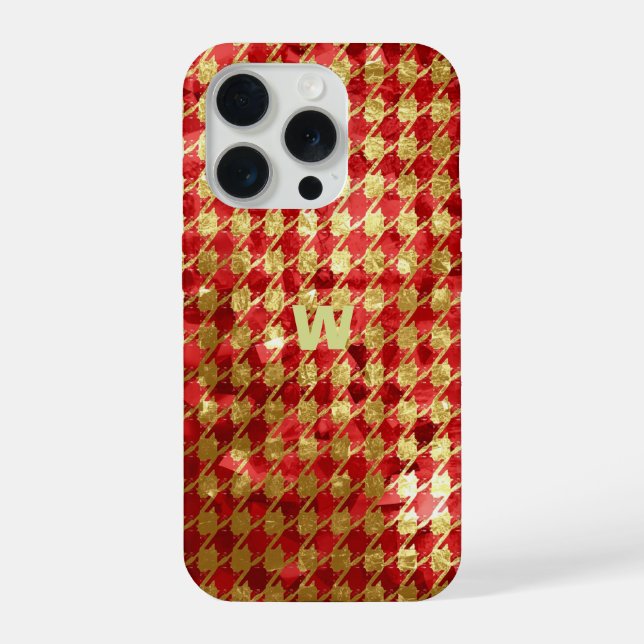 Xadrez Vermelho e Dourado (Verso)