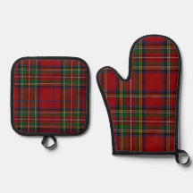 Xadrez Vermelho Stewart Tartan para o Natal