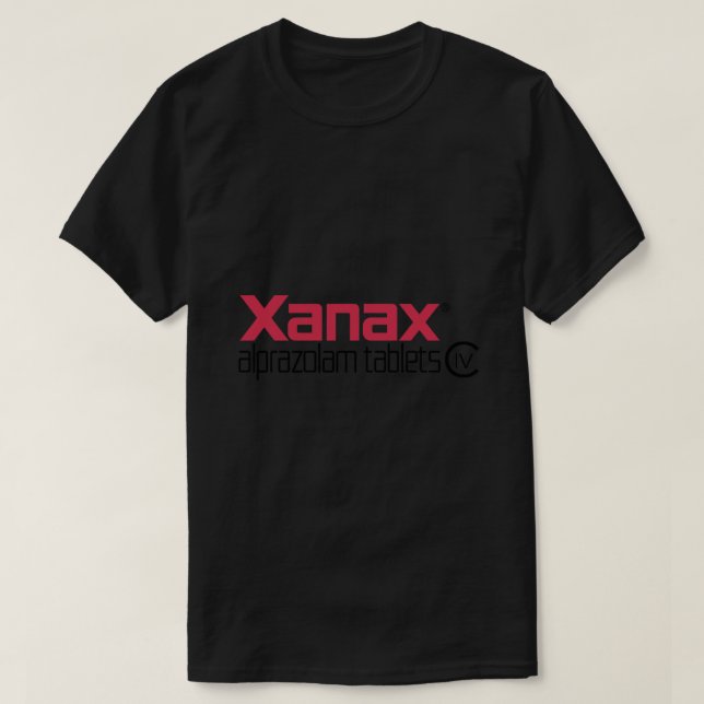 Xanax marca Classic T-Shirt (Frente do Design)