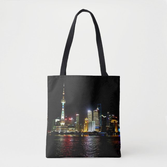 Xangai na Noite Tote Bag (Frente)