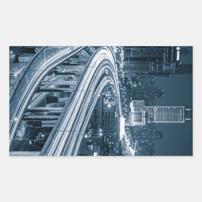 Xangai Overpass 1 adesivos (Frente)