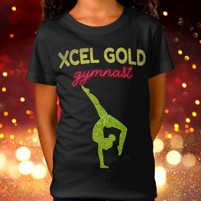 Xcel Dourado Gymnastics T-Shirt (Criador carregado)
